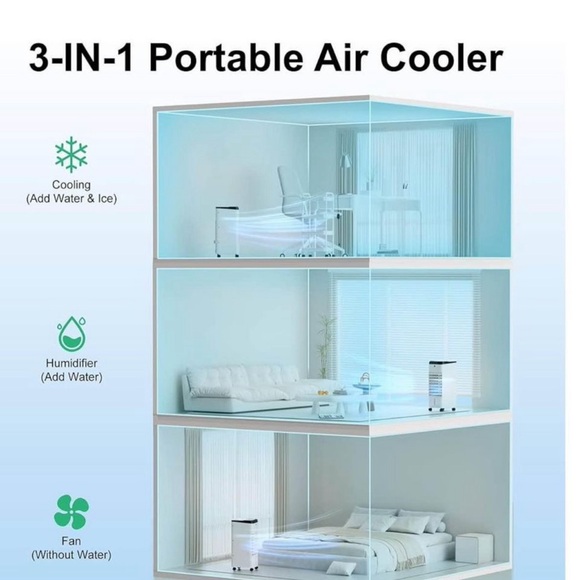 SPT SF-615H Evaporative Air Cooler with 3D Cooling Pad and Ultrasonic Humidifier - Picture 10 of 12